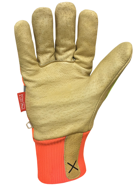 G06018 IRONCLAD EXO MOTOR & WORK GLOVES - L - EXO Hi-Viz Insulated Leather Cut 5