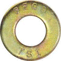 31RFWS9Y-PKG 5/16 PFC9 SAE Grade 9 THICK WASHER ZINC YELLOW - USA ZINC-YELLOW