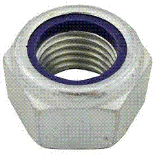.12CNLNCL8Z-PKG M12 -1.75 DIN 985 NYLON INSERT LOCKNUT CLASS 8 ZINC-BLUE
