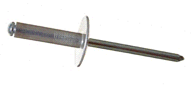 SD44BSLF SBS44L 1/8" X .375" (.188-250 GRIP) STEEL-STEEL OPEN END