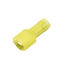 CF-635005 3M 73M-250-32-NBL, Nylon & Brass Sleeve Push-On Terminal, Male, Fully Insulated, .250", Yellow, 12-