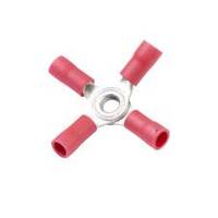 Vinyl X Connector, Red, 22-18 Ga (100 MIN)