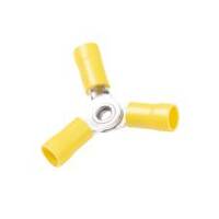 Vinyl Y Connector, Yellow, 12-10 Ga (100 MIN)