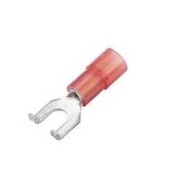 CF-801065 Nylon Flanged Spade Terminal, 6 Stud, Red, 22-18 Ga (100 MIN)