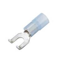 CF-802065 Nylon Flanged Spade Terminal, 6 Stud, Blue, 16-14 Ga (100 MIN)