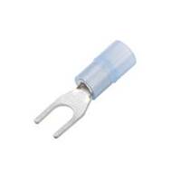 Nylon Narrow Block Spade Terminal, 10 Stud, Blue, 16-14 Ga (100 MIN)