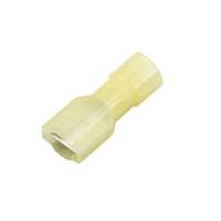 Nylon Push-On Terminal, Female, Fully Insulated, .250&quot;, Yellow, 12-10 Ga (100 MIN)