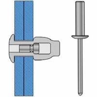 CF-AC4-2CLD-500 Marson Klik-Fast Closed End AC4-2CLD-500 Closed End Blind Rivet; 1/8 Inch (0.125 Inch), (0.092 - 0