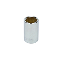 S16011 1/4" DRIVE METRIC SOCKET - 11 MM STANDARD 6 Point